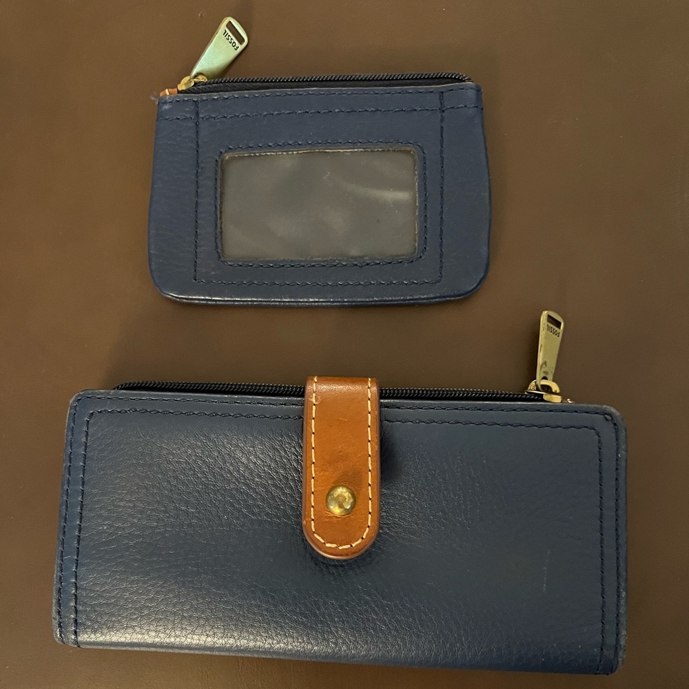 Fossil Matching Navy Wallets - image 1